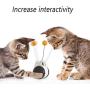 Anosiar Interactive cat Toys, 180 Degree Self Rotating Ball Car Toy with Catnip, Cat Wand Chaser Trainning Toys for Kitten/Cats Toys, Stimulate Attractive Hunting Instinct for Your Kitty