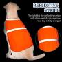 2 Pieces Reflective Dog Vest Pet Hunting Safety Vest Good Visibility Safety Dog Jacket for Outdoor Activity Day and Night in Both Urban and Rural Environments (Fluorescent Yellow, Fluorescent Orange)