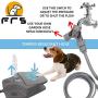 Dog Water Fountain Step On Dog Sprinkler Toy, Easy Paw Activated Drinking Pet Dispenser with 3-Pattern Spray Modes for Small Medium Large Dogs Happiness and Fun, Including 9.8ft Hose & 2-Way Splitter