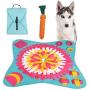 Snuffle Mat，Dog Puzzle Toys，Snuffle Mat for Dogs Rainbow Medium Small Pet Machine Washable Indoor Game Feed Treat Food Interactive Dispensing