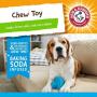 Arm & Hammer Rock N Roller Axis Rubber Chew Toy for Dogs | Bouncing, Rolling, Chewable, Fetchable Dog Toy Made with Natural Rubber and Baking Soda to Help Redirect Destructive Chewing