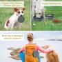 WINSEE Collapsible Dog Bowls Water, Portable Travel Pet Food Feeding Cat Bowl, Foldable Expandable Cup Dish with No Spill Non-Skid Silicone Mat, Free Frisbee& Carabiner for Traveling, Hiking, Camping
