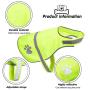 Geyoga 2 Pieces Dog Reflective Vest Adjustable Dog Safety Vest Pet Dog High Visibility Apparel for Outdoor Activities Walking Hunting