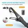 XIRGS Dog Seat Belt, Upgrade 2 in 1 Latch Bar Attachment Dog Car Seatbelt Metal Buckle Elastic Buffered Reflective Nylon Belt Tether 2 Pack Pet Safety Seat-Belt Universal Vehicle Seatbelt XIRGS Dog Seat Belt, Upgrade 2 in 1 Latch Bar Attachment Dog Car Seatbelt Metal Buckle Elastic Buffered Reflective Nylon Belt Tether 2 Pack Pet Safety Seat-Belt Universal Vehicle Seatbelt