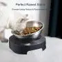 Luck Dawn Elevated Dog Cat Bowls, 0/15° Tilted Raised Stainless Steel Cat Food and Water Bowls, Non-Slip Stress Free Pet Feeding Bowls for Cat and Small Dogs Luck Dawn Elevated Dog Cat Bowls, 0/15° Tilted Raised Stainless Steel Cat Food and Water Bowls, Non-Slip Stress Free Pet Feeding Bowls for Cat and Small Dogs