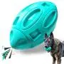 EASTBLUE Squeaky Dog Toys for Aggressive Chewers: Rubber Puppy Chew Ball with Squeaker, Almost Indestructible and Durable Pet Toy for Medium and Large Breed