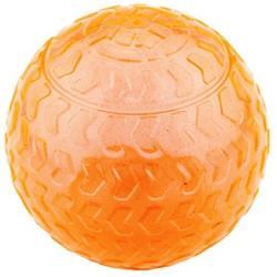 Aduck Dog Ball Toys Squeaky (Arrow Bouncy Series) (Non-Toxic Soft Natural Rubber), Cute Crystal Ball Design -3.15inch