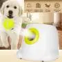 Automatic Pet Ball Launcher, Dog Toy Interactive Timing Tennis Throwing Machine, for Training and Playing, Mini Style 3 Balls Included Automatic Pet Ball Launcher, Dog Toy Interactive Timing Tennis Throwing Machine, for Training and Playing, Mini Style 3 Balls Included