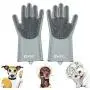 LMTIC Pet Grooming Gloves for Cat & Dog, Dog Bathing Brush with Long Bristles,Heat Resistant Silicone Pet Hair Removal Gloves, Unique Gift for Pet LMTIC Pet Grooming Gloves for Cat & Dog, Dog Bathing Brush with Long Bristles,Heat Resistant Silicone Pet Hair Removal Gloves, Unique Gift for Pet