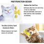 HH HHAO SPORT Windmill Cat Toy Turntable Cat Spinning Toy Teasing Interactive Cats Suction Cup Toy Indoor Cat Spinner Aggressive Kitty Toy Massage/Tickling Ball with Glowing Ball and Catnip