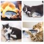 Senneny Electric Moving Fish Cat Toy, Realistic Plush Simulation Electric Wagging Fish Catnip Kicker Toys, Funny Interactive Pets Pillow Chew Bite Kick Supplies for Cat Kitten Kitty
