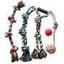 “N/A” Dog Toy Bite Resistant Cotton Rope Set, Can Be Used for Big Dog Training