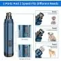 FUBARBRA Nail Grinder Trimmers for Dog, 2-Speed Pet Paw Nail Grinder Rechargeable Pet Nail Trimmer No Painless, Easy to Use as Seen on TV for Small Medium Large Dogs & Cats Pet Grooming Tool Kit