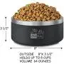 CtilFelix Dog Bowl Stainless Steel Dog Water Bowl Non-Slip Dog Food Bowls Large Portable Pet Feeder Bowls for Medium Large Dogs Cats Holds 64 Ounce Black CtilFelix Dog Bowl Stainless Steel Dog Water Bowl Non-Slip Dog Food Bowls Large Portable Pet Feeder Bowls for Medium Large Dogs Cats Holds 64 Ounce Black