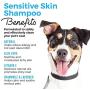 Shed Defender Sensitive Skin Shampoo for Dogs, Plant Based Ingredients Oatmeal, Aloe & Vitamin E, Soothes Dry, Itchy Skin, Allergies, Hypoallergenic