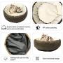 CHEWIE Comfortable Round Cat Bed and Small Dog Bed, Bite Resistance, Non-Slip and Waterproof Bottom,High Walls, Machine Washable