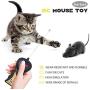 Aerbee Remote Control Mouse Toy, RC Electronic Rat Flocking Mouse Toy Interactive Cat Toys Fun for Cats Dogs Pets, Moves Like a Real Mice