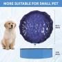 AIIYME Dog Pool, Pet Pool Dog Swimming Pool Portable PVC Leakproof Collapsible Bathing Tub Kiddie Pools with 4 Repair Patches and Pet Brush for Small Dogs Cats and Kids（32X8inches/80X20cm）