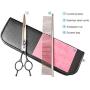 Fenice Dog Grooming Curved Scissors for Pets, Japan 440C Stainless Steel, Sharp blade, Suitable for Professional Beauticians （7.0/7.5/8.0 inch）