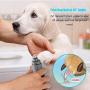 MODUS Dog Nail Grinder with LED Light, Low Noise 2-Speed 3 Grinding Ports Painless Pet Nail Clippers for Small Medium Large Dogs & Cats, USB Rechargeable, Grey