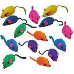 Rainbow Rattling Mice - Bag of 20 - Cat Fun Toy by Cat Mat