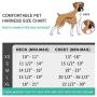 PAWDAY Dog Harness No-Pull Training Pet Harness Adjustable Reflective Breathable Outdoor Pet Vest with Handle for Dogs Easy Control for Small Medium Energetic Heavy Fierce Dog
