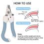 Hellomamma Dog Nail Clippers Cat Claw Trimmer Pet Toenail Cutter Blade Razor Grooming Tool with Nail File for Rabbit Bird Pigs Ferret
