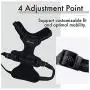 Quinnky Pets Adjustable Dog Harness - Dog Body Harness - 2 Leash Clips - Black Dog Harness - Heavy Duty Dog Harness - Large Dog Harness Heavy Duty - Dog Harness for Large Dogs - Tactical Pet Harness Quinnky Pets Adjustable Dog Harness - Dog Body Harness - 2 Leash Clips - Black Dog Harness - Heavy Duty Dog Harness - Large Dog Harness Heavy Duty - Dog Harness for Large Dogs - Tactical Pet Harness