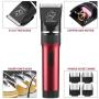 Sminiker Low Noise Cat and Dog Clippers Rechargeable Cordless Pet Clippers Grooming Kit with Storage Bag 5 Speed Professional Animal Clippers Pet Grooming Kit