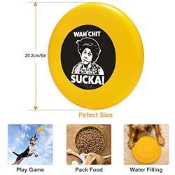 Pet Frisbee Flying Disc Dog Toy - Multifunction WahChit Sucka! Aunt Esther Sanford & Son
