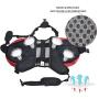 Lifeunion Polyester Dog Saddlebags Pack Hound Travel Camping Hiking Backpack Saddle Bag for Small Medium Large Dogs