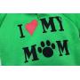 DroolingDog Dog Clothes I Love My Mom Hoodie Pet Puppy Shirts for Small Dogs