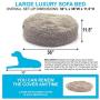 SPORT PET Designs Large Luxury Waterproof Pet Bed - Machine Washable Sofa Bed, CM-0281-CS01