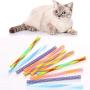 avbxcuecc 10Pcs Pet Cat Spring Interactive Toys Durable Gauge Plastic Kitten Chewing Playing Toy Random Color