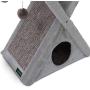 GOOPAWS Cat Foldable Tower Tree - Cat Toys and Beds & Cats Play Towers/Cat Scratching Post for Large Cats/larfe Cat House/Cat Accessories