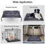 SHU UFANRO Dog Bed Crate Bed Washable Anti-Slip Dog Crate Pad Luxurious Self Warming Flannel Pet Bed for Large Medium Small Dogs and Cats 24''/30''/36''/42''