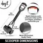 Dogit Jawz Dog Waste Scooper, Dog Pooper Scooper for Grass and Gravel Easy Pick Up