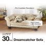 Enchanted Home Pet Dreamcatcher Dog Sofa, 32.5 by 21 by 12-Inch, Caramel