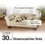 Enchanted Home Pet Dreamcatcher Dog Sofa, 32.5 by 21 by 12-Inch, Caramel