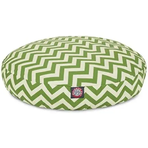 Sage Chevron Medium Round Indoor Outdoor Pet Dog Bed With Removable Washable Cover By Majestic Pet Products Sage Chevron Medium Round Indoor Outdoor Pet Dog Bed With Removable Washable Cover By Majestic Pet Products