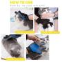 EJG New Version 1 Pair Pet Grooming Gloves with Hair Removal Brush, Deshedding Gloves to Brush and Remove Pet Hair, Dematter Deshedder for Dog, Cat, Horse with Long & Short Fur