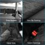 Heeyoo Dog Back Seat Cover, 100% Waterproof Pet Seat Cover with Mesh Visual Window and Storage Pockets, Dog Hammock with Side Flaps