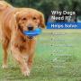 Tough Dog Toys for Aggressive Chewers Large Breed, Apasiri Squeaky Dog Toys Ball, Aggressive Chew Toys for Large Dogs, Puppy Teething Toys, Durable Indestructible Pet Toys for Medium Big Dogs Blue