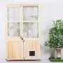 Beds Pet Wooden Cat Cage Pet Coop with Movable Universal Wheel Cat Hutch Small Animal House for Indoor Multi-Tier Cat Home Run-anmy Beds Pet Wooden Cat Cage Pet Coop with Movable Universal Wheel Cat Hutch Small Animal House for Indoor Multi-Tier Cat Home Run-anmy