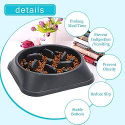 JASGOOD Dog Feeder Slow Eating Pet Bowl Eco-Friendly Durable Non-Toxic Preventing Choking Healthy Design Bowl for Dog Pet Slow Feeder