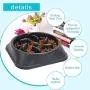 JASGOOD Dog Feeder Slow Eating Pet Bowl Eco-Friendly Durable Non-Toxic Preventing Choking Healthy Design Bowl for Dog Pet Slow Feeder JASGOOD Dog Feeder Slow Eating Pet Bowl Eco-Friendly Durable Non-Toxic Preventing Choking Healthy Design Bowl for Dog Pet Slow Feeder
