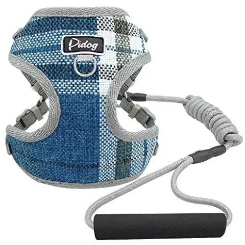 Didog Small Dog Harness and 3.5ft Leash Set with Inner Air Mesh Padded, No Pull Escape Proof Puppy Harness, Breathable Comfort All Weather Vest for Little Pet, Cat & Puppy Didog Small Dog Harness and 3.5ft Leash Set with Inner Air Mesh Padded, No Pull Escape Proof Puppy Harness, Breathable Comfort All Weather Vest for Little Pet, Cat & Puppy