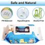 Honbeanify Dog Wipes Dog Eye Wipes Pet Wipes for Dogs & Cats Puppy Wipes Hypoallergenic 86'' Deodorizing Grooming Pet Wipes for Paws, Body and Butt （320 Counts