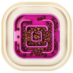 Bolux Slow Feeder Dog Bowls, 11''×11'' No-Spill Dog Food Puzzle Bowl, Pet Slow Feeder Lick Mat, Puppy Funny Feeder Bowl, Large & Heavy Dog Dishes, Slow Eating Pet Bowl for Small Medium Large Dogs