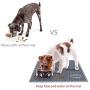 Pet Feeding Mat for Food and Water Large Size(35'' X 23''), Non-Slip Waterproof Dog Food Mat, Easy to Clean Dog Bowl Mat, Unique Star Pattern